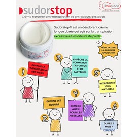 Sudorstop Natural Cream for Sweating and Foot Odour Results from First Use