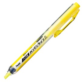 Pentel XSXNS15-G Retractable Handy Line Small Yellow Highlighter Pack