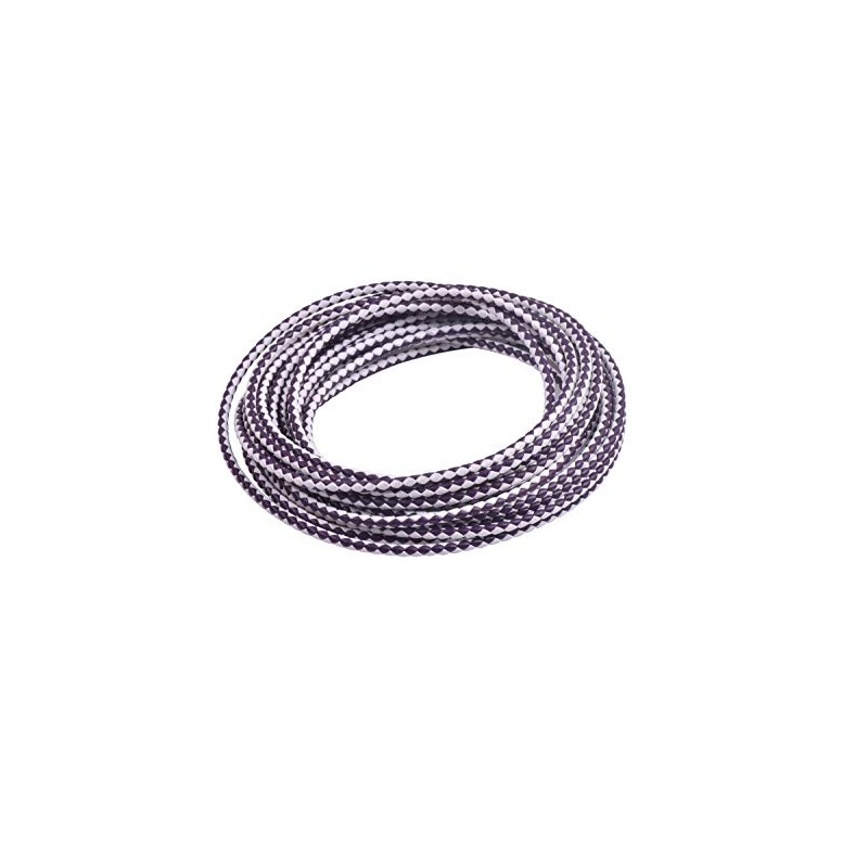 KONMAY - Cuerda de piel trenzada redonda de 4 mm,