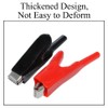 1 Pair Alligator Clips, 50A Insulated Crocodile Electrical Test Clamps