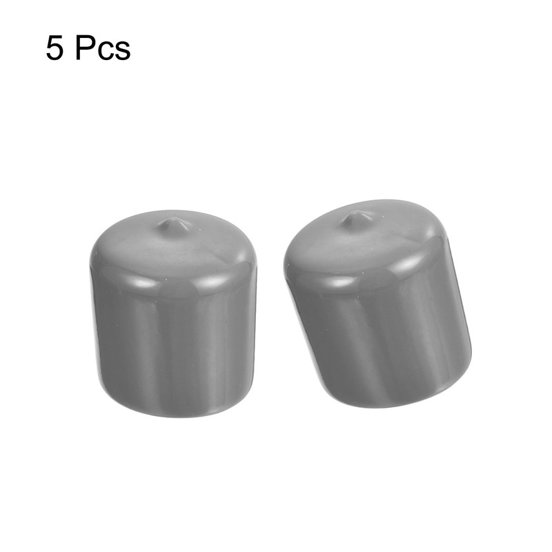 sourcing map 5pcs Rubber End Caps Protective Caps 33mm ID