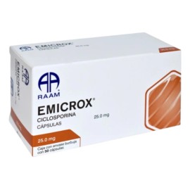 Emicrox Ciclosporina 25.0 Mg, 50 Cápsulas Raam