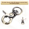 M METERXITY 10pcs Swivel Snap Hook Zinc Alloy Lobster Claw