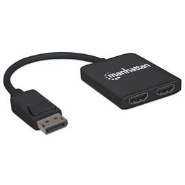 Manhattan AC-6852 Video Splitter Displayport 1 DP In: 2 HDMI out UHD,