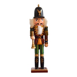 Falafoty Wooden Nutcracker Christmas Nutcracker Figure 30 cm Soldier Nutcracker Ornament Nutcracker Puppet Doll for Christmas Party
