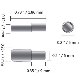 5mm Shelf Support Shelf Pins Kit 60Pcs Nickel Plated Spoon Shape Cabinet Furniture Shelf Support Pegs Perfect for Shelf Holes on Cabinets, Entertainment Centers.