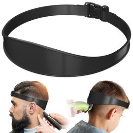 Irikdescia® Adjustable Hair Cutting Instructions, Professional Hair Cutting Tool, for Self Haircuts, Straight Neck Hairline, Portable, Easy to Use (Black)