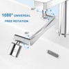London Sunshine 2PC 1080° Swivel Faucet Extender,360° Swivel Robotic Arm