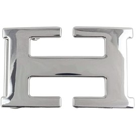 BELTINGER Hades Belt Buckle 4.0 cm | Buckle Interchangeable Buckle Belt Buckle 40 mm Solid | Interchangeable Belt up to 4 cm, glossy silver