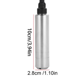 DC 24V 4-20mA Plug-In Level Sensor ALS-MPM-2F for Depth Measurement 0-5m, Stainless Steel, Anti-Corrosion, Anti-Clogging, Default