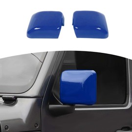RT-TCZ for Jeep JL Side Mirror Cover Trim Blue for Jeep Wrangler JL JLU Gladiator JT 2018-2024 Blue Exterior Accessories 2pcs
