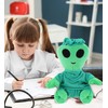 DolliBu Green Alien Doctor Plush Toy - Super Soft Alien