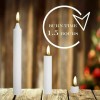 NORDICO Candlelights 120 Bulk White Christmas Tree Candles For Chime,