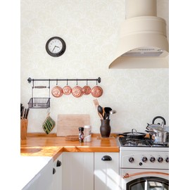 Aniboo Modern Peel and Stick Wallpaper Boho Contact Paper Neutral Self Adhesive Removable Wallpaper for Bathroom Kitchen Bedroom Beige Geometric Decorative Contact Paper Abstract Vinyl 393inL 17.3inW