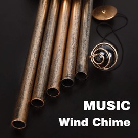 DesGully Wind Chimes,Moon Crackle Glass Ball Solar Wind Chimes with Amazing Deep Tone Outside Garden Decor for Spiritual Gifts, Unique Hanging Decor for Mom Women Grandma(41" Heavy-Duty Metal Chimes)