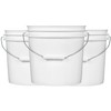 House Naturals 2 Gallon White Bucket with Screw on Lid