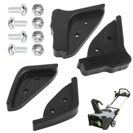 Braveboy Single Stage Snow Blower Protective Slide Skid Shoes Kit Compatible with Ego 21” SNT2112 SNT2114 SNT2110 SNT2100 SNT2101 SNT2102 SNT2102 Snow Blower- with 4 Mounting Screws,Black
