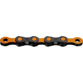 KMC DLC12 Waxed 12 Speed Chain, Black/Orange, 126 Link