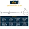 ALBO Black Zip Ties 6 Inch Plastic Cable Ties 1000