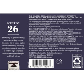 Caldrea Multi-surface Countertop Spray Cleaner, Made with Vegetable Protein Extract, Lavendar Cedar Leaf Scent, 16 oz (Packaging May Vary)