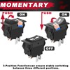 MKBKLLJY 2PCS UP Down Momentary Reverse Polarity Switch DC 12V-24V