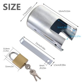 Tap Lock, Tap Lock Made of Galvanised Iron, Anti Theft Tap Lock, Outdoor Tap Cover with FaucetLock, Tap Lock, Tap Lock for Kitchens, Garden