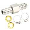 Fuel Line T Fitting Adapter 304 Stainless Steel Pressure Gauge