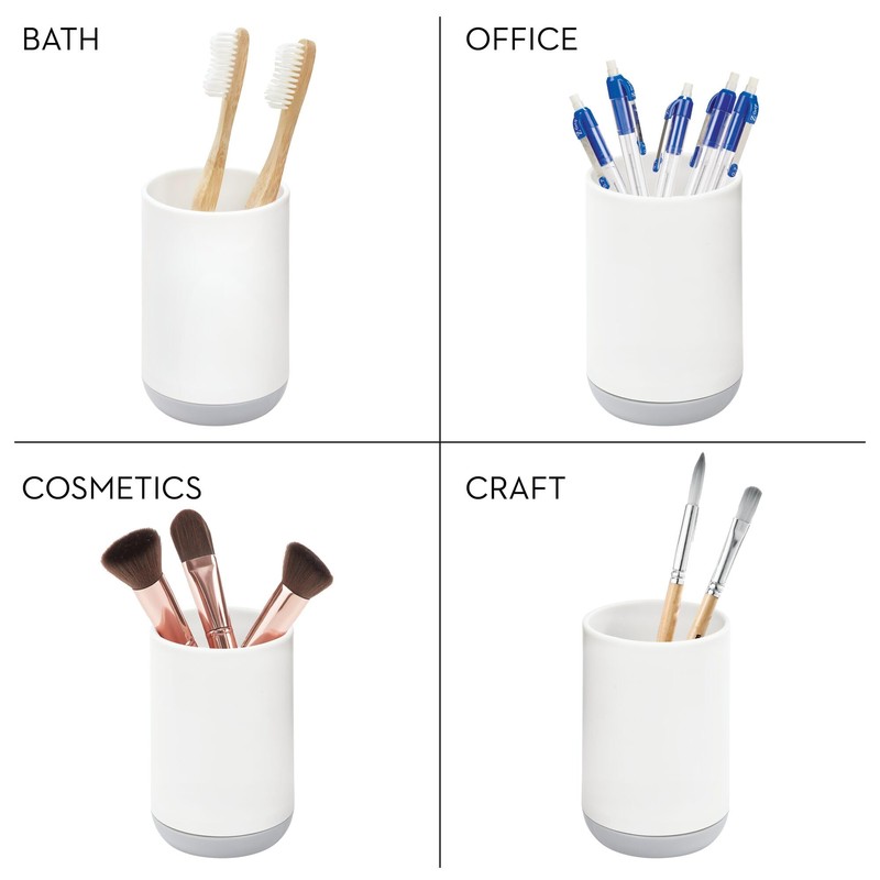 InterDesign iDesign Holder for Normal Toothbrushes, Spin Brushes, and Toothpaste