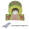 Skelang 2" V-Groove Wheel, Sliding Gate Casters, Heavy Duty Rigid