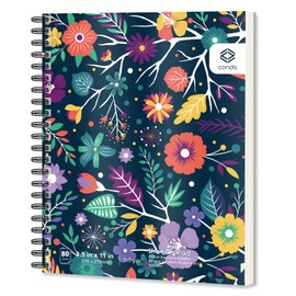 conda 8.5"x11" Sketch Book, 80 Sheets (68 lb/100gsm), Spiral Bound Artist Sketch Pad, Durable Acid Free Drawing Paper for Drawing Painting