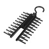 HAOHIZE Black Tie Holder, Adjustable Cross X Tie Rack, Belt,