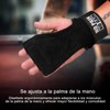 SHANDABULIU Calleras Crossfit, Calleras de Cuero Unisex con Muñequera Ajustable,