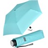 doppler Pocket Umbrella Fibre Havana Plain, aqua blue, 90 cm,