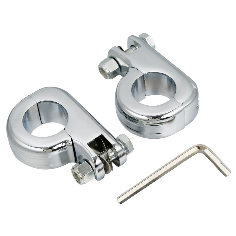 XFMT 1.25" Highway Foot Peg Mounting Kit Compatible with Harley