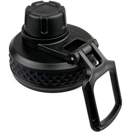 DEFUNX Water Bottle Lid Replacement Spout Top for Wide Mouth Water Bottle 22/24/32/40/64 Oz Cap Suitable for Mouth Opening 2.25 In Black