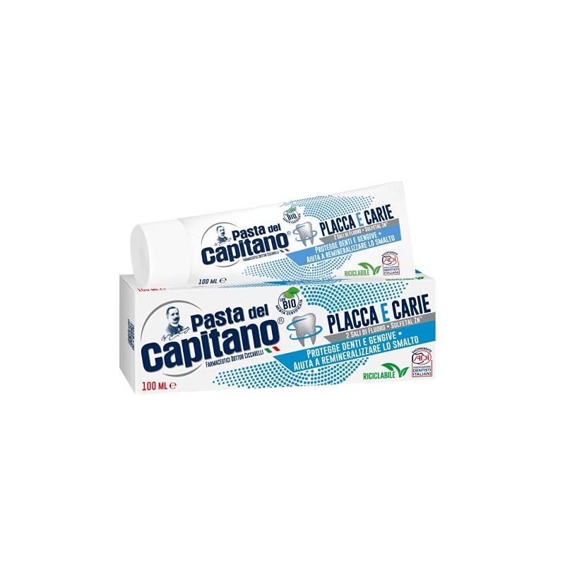Pasta del Capitano Toothpaste Plaque and Caries - 100 ml