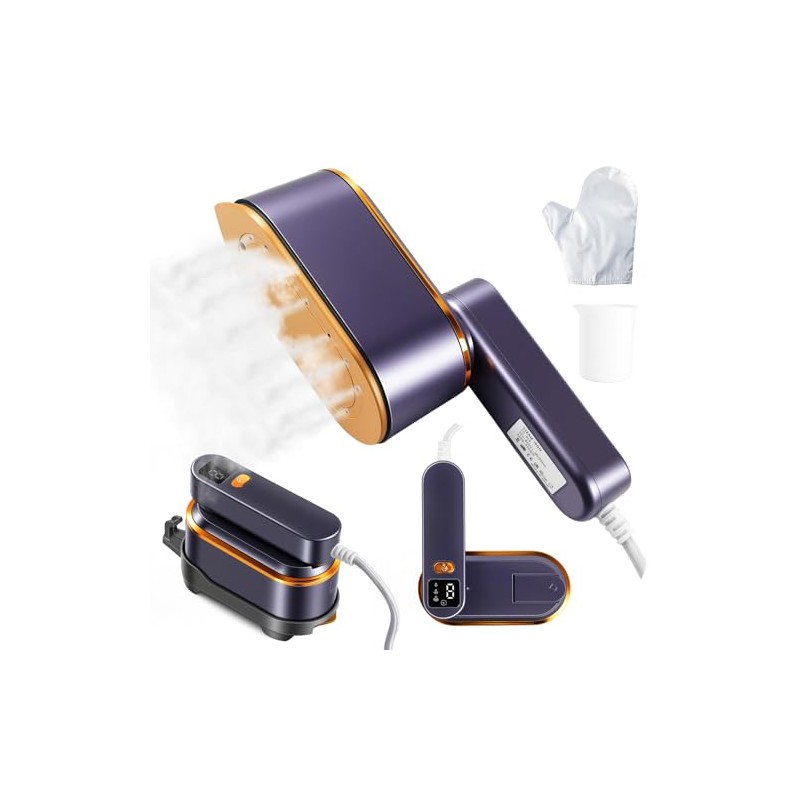 Droyek 2-in-1 Portable Travel Steamer & Iron - Fast Heat