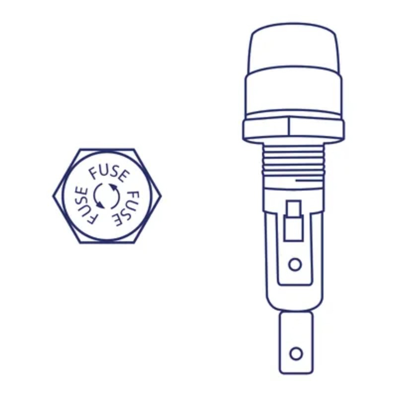 Teleflex Marine Panel Mount Fuse Holder (Medium)