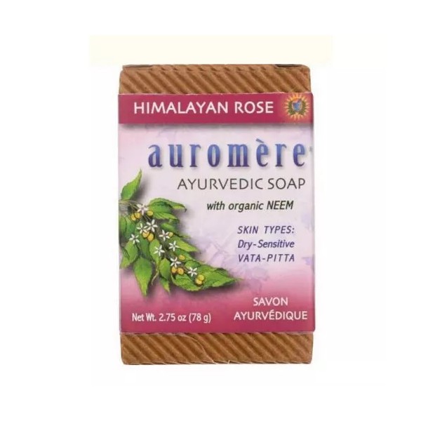 Auromere Ayurvedic Bar Soap Himalayan Rose, 2.75 oz By Auromere