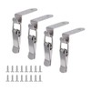 ZYAMY 4PCS Stainless Steel Spring Loaded Toggle Locks 90 Degree