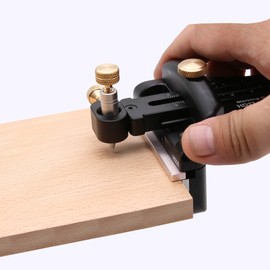 HONGDUI Metric and Imperial Double Scales Marker HD27 Marking Tools Scriber,Hanging Platform Diameter of Less Than 11mm Pen Can Be Install - A