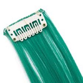 Clip-In Hair Extension Highlights Streaks (Green)