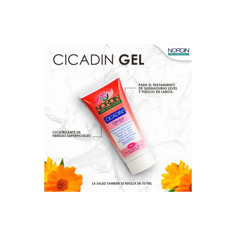 Gel Cicatrizante De Calendula Cicadin Nordin 60g Pack 2 Pzs