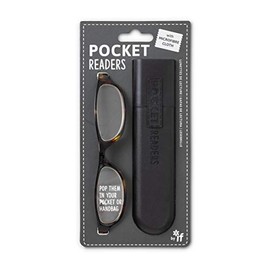 IF Pocket Readers - Tortoiseshell +2.0, Reading Glasses in a Slim Pocket Sized case, 60 g