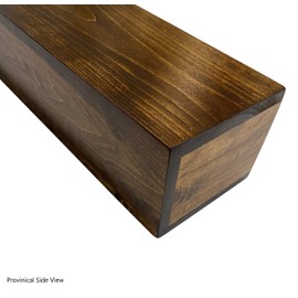 U Pick Size & Finish Rustic Wood Beam Floating Shelf Fireplace Mantel