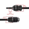 Caltric Rear Left And Right Axles for Arctic Cat 300