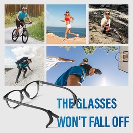 COYUN 20 Paar Brillenhalter Ohr, Universal Silikon Ohrbügel Anti-Rutsch, Brillenbügel, Brillen Rutsch Stopper, Brille Rutschstopp, Antirutsch Brillenbügel, Brillenhalter Sport, für Brillen, Lesebrille