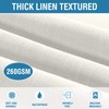 H.VERSAILTEX Linen Textured Table Cloths Rectangle 60 x 84 Inch