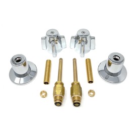 Central Brass Compatible Shower Faucet Remodeling Kit, 2-Handle, Chrome Finish