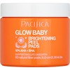 Pacifica Glow Baby 10% AHA/BHA almohadillas de pelar iluminadoras, blanco,